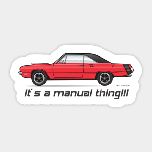 Manual Thing Red Sticker